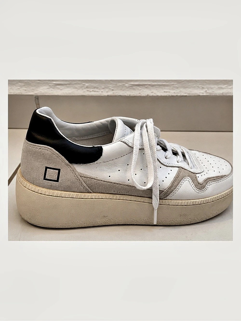 D.A.T.E. Hill Low Calf White-Black. Sneakers White & Black EU 41
